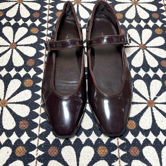 The row Olga glossed leather Mary Jane size 37/ 7 US - Picture 1 of 9